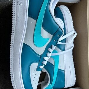 Nike air force 1 Blue and White Sneakers
